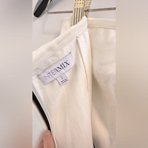 Intermix Womens Back Zip Layered Strapless Wide Leg Jumpsuit - Picture 5 of 8